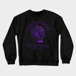 Cyberpunk Skull - Don't forget your enemies Crewneck Sweatshirt